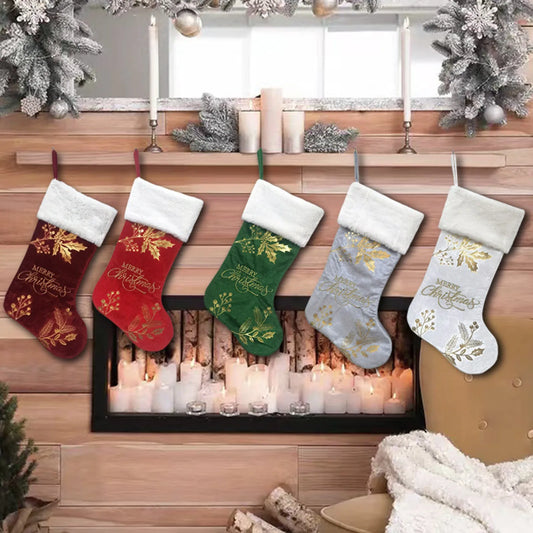 Christmas Decoration Christmas Socks Ornaments Pendant Small Boots Children New Year Candy Bag Gift Fireplace Tree Jewelry