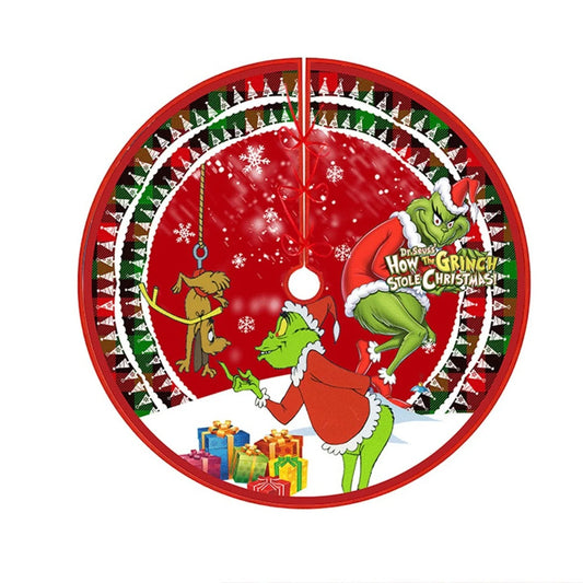 Christmas Tree Skirt Decoration For Home Xmas Tree Decorations Skirt Ornament Festive Holiday Party Decorations Indoor Outdoor