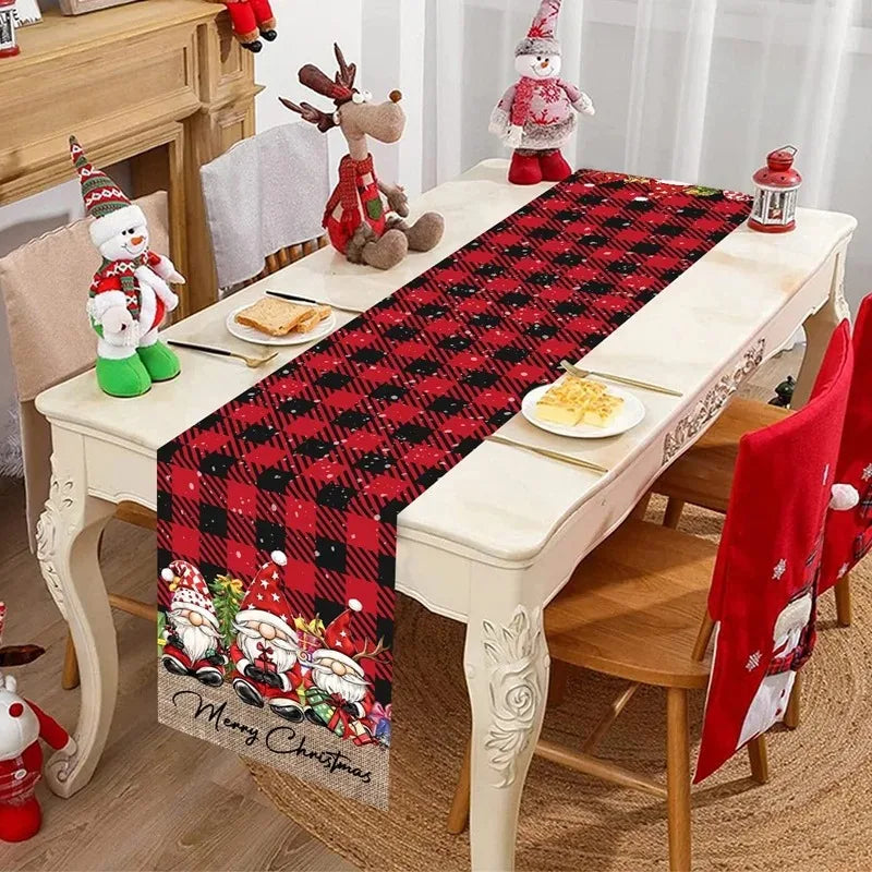 Christmas Theme Christmas Decoration Home Dining Table Decoration Christmas Party Decoration Dining Table Decoration Table Flag