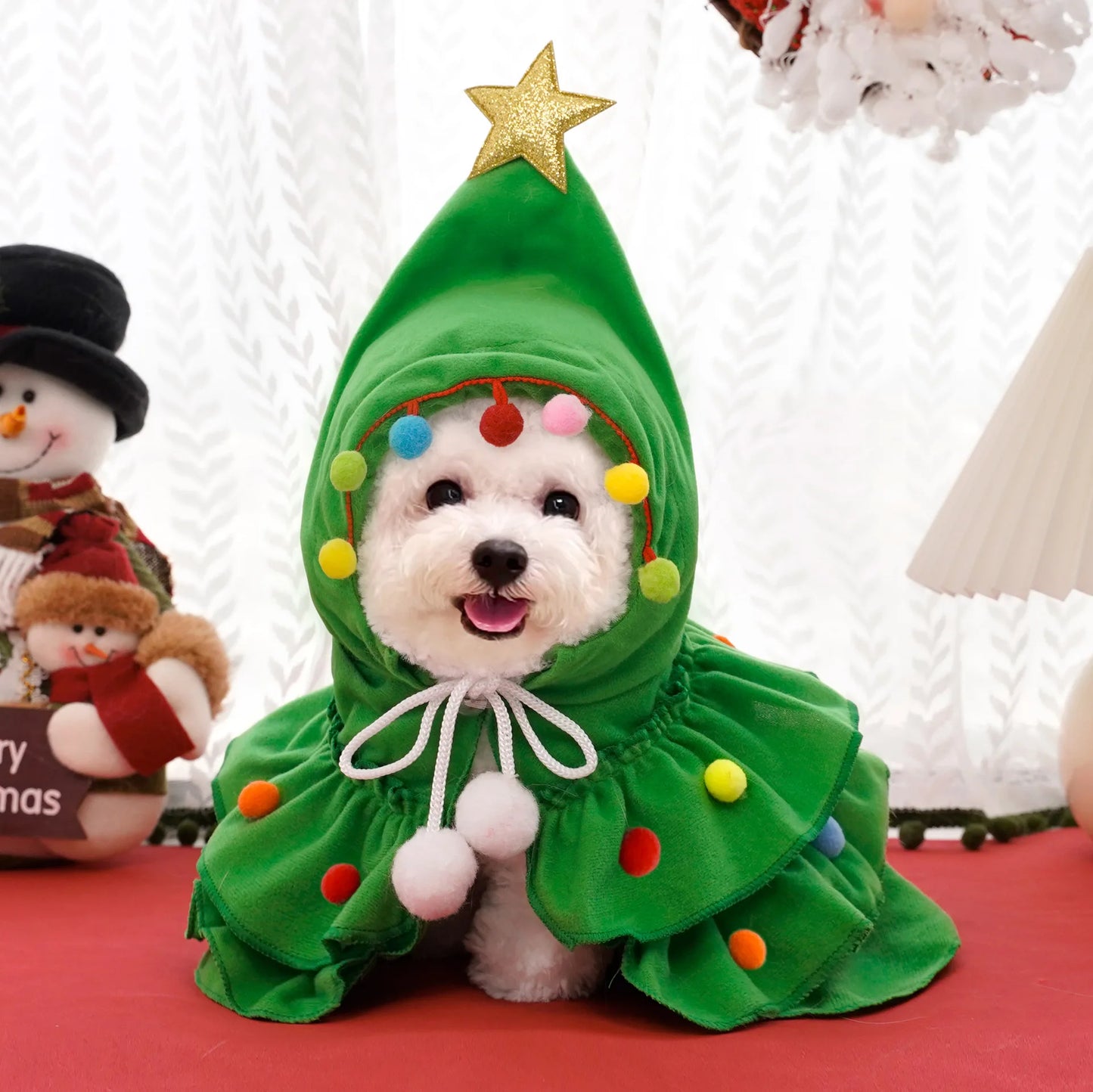 Hot Pet Clothes Dog Cloak Cat Costume For Small Dogs Christmas Clothing Cat Sweater Dogs Coat Pet Knitte Coat Christmas Gift