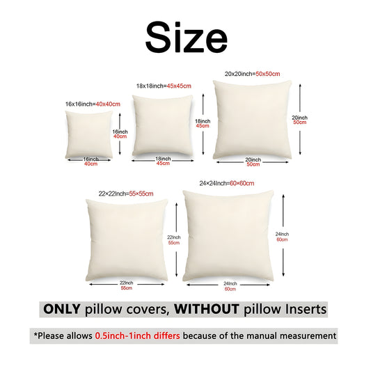 Christmas Pillowcase Set (4 pcs) – Festive Holiday Prints with Zipper