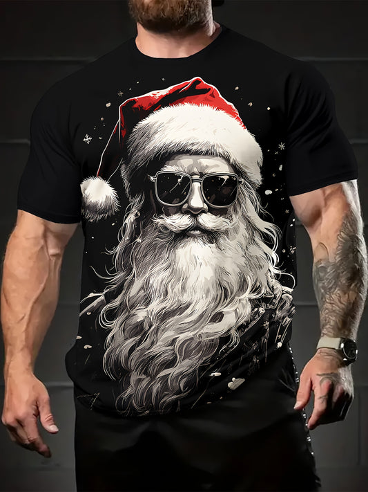 Santa Claus Print Menโs T-Shirt