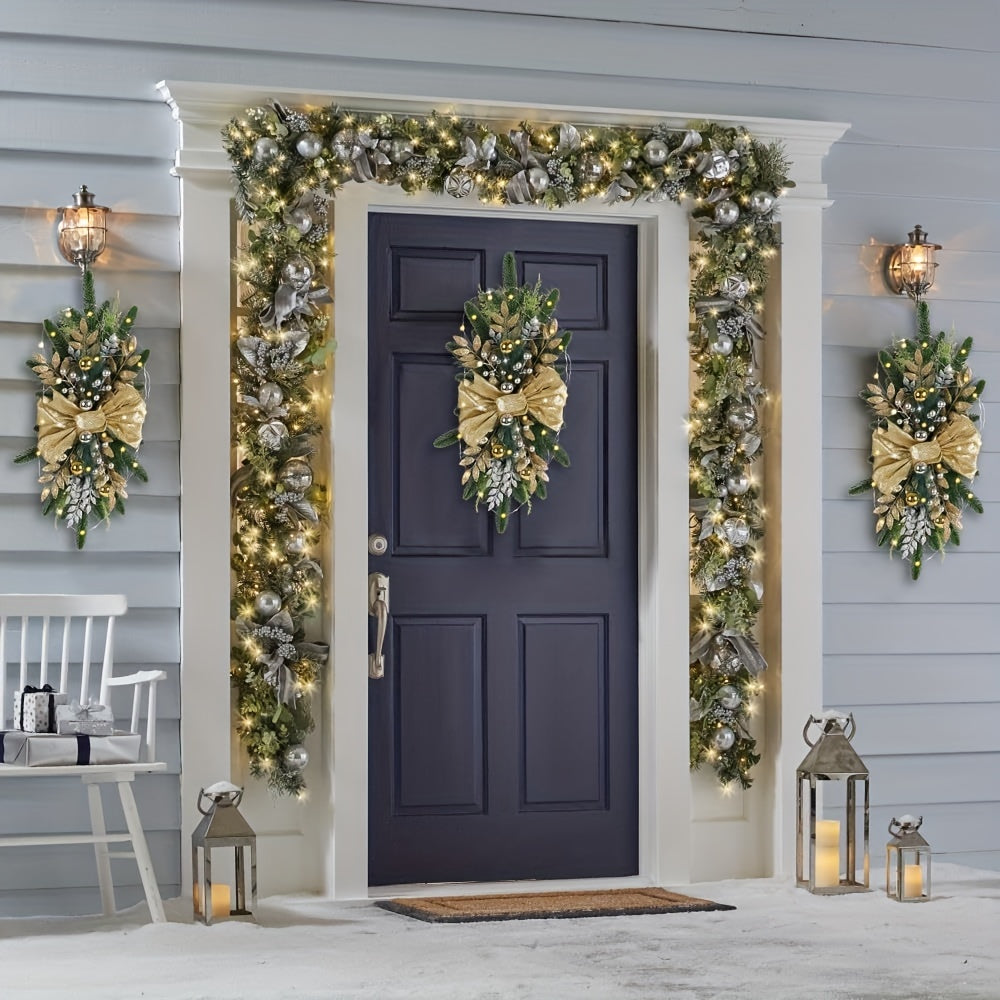 Christmas Stair Garland – Festive Hanging Holiday Decor