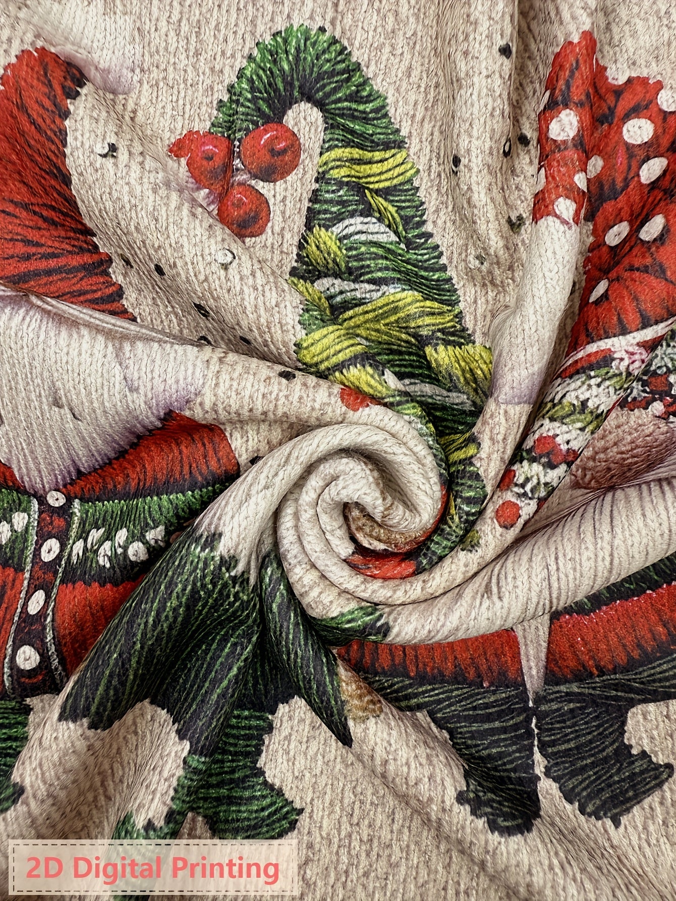 Winter Myth Raven & Santa Claus Ultra-HD 3D Sweater – Women’s Elegant Crewneck