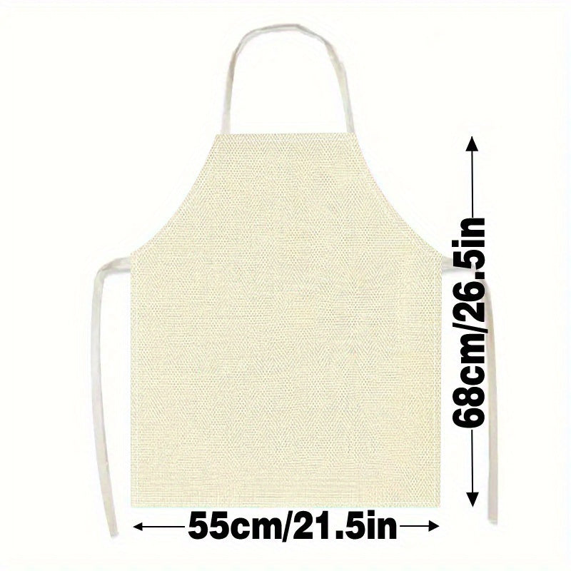 Christmas Kitchen Apron – Festive Red Holiday Linen Apron