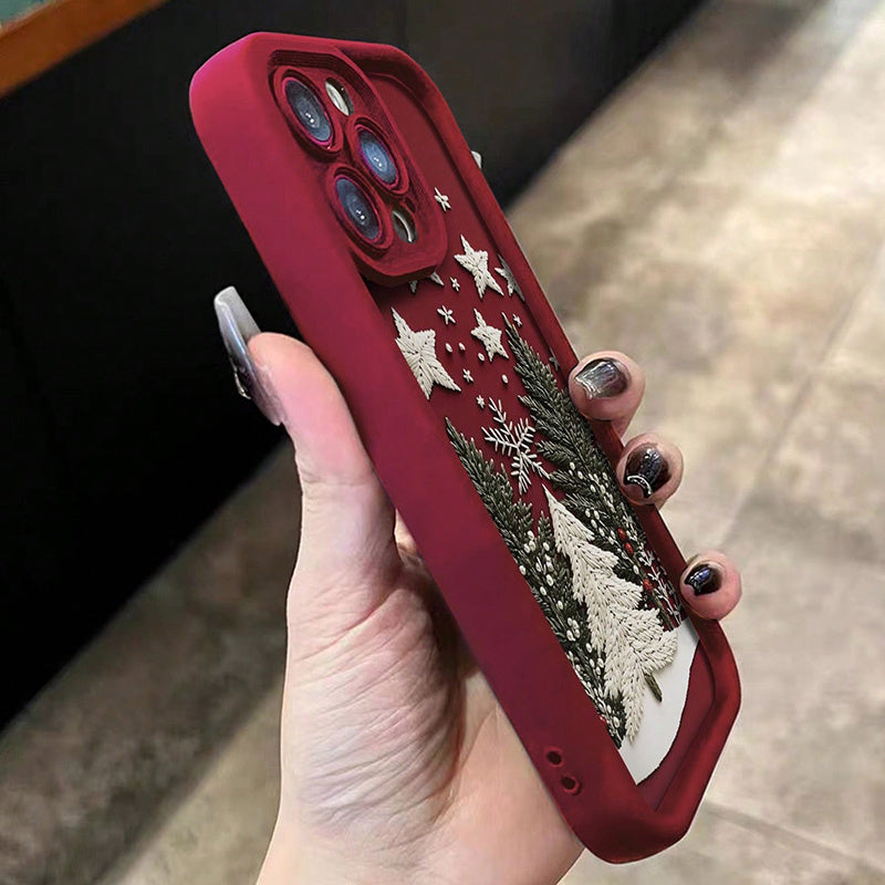 Christmas Red Wine Phone Case – Shockproof Soft Protective Cover