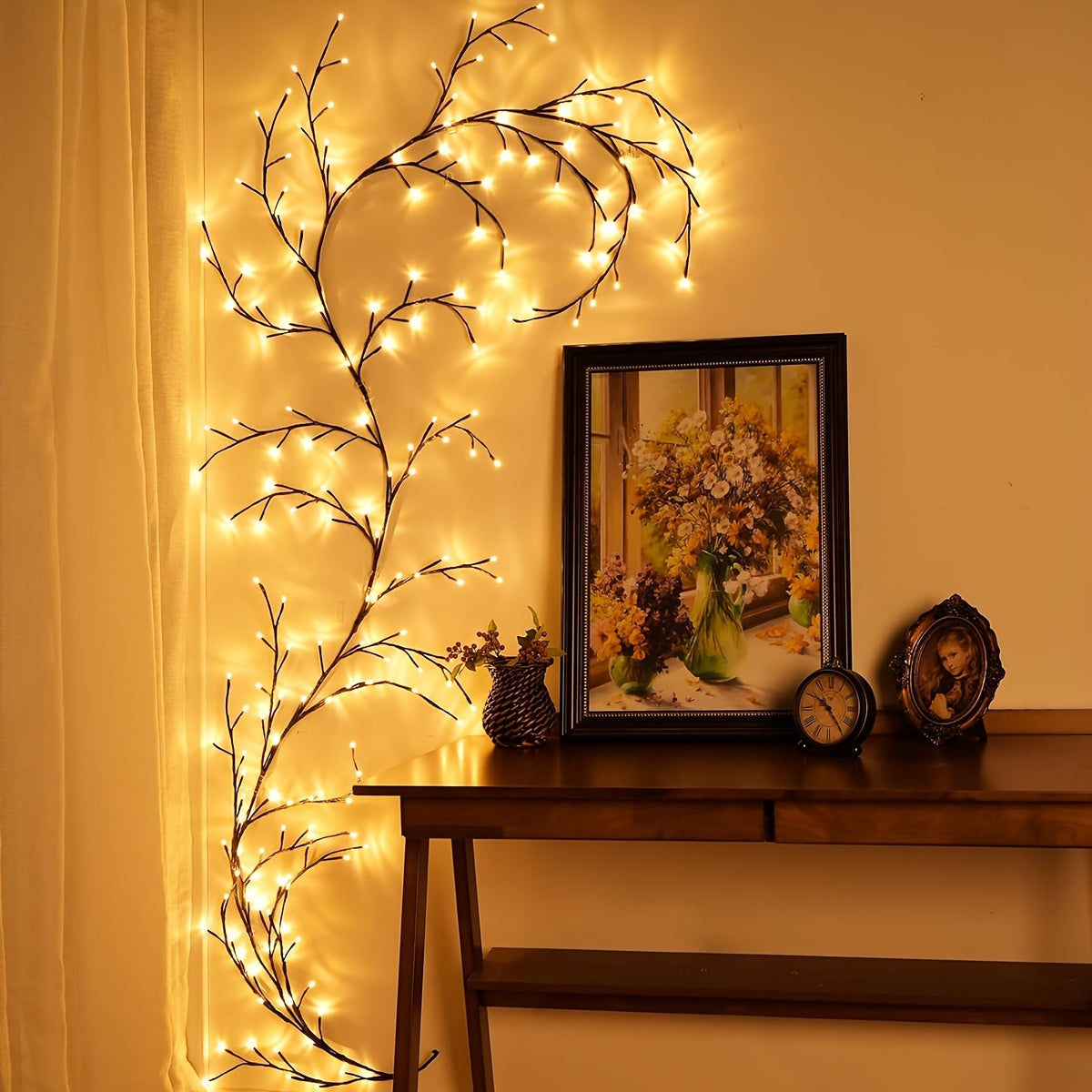 Bendable Willow Vine Tree Light – 72/96 LED White Birch Decorative Light
