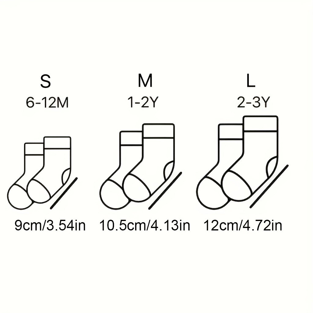 Girls' Christmas Socks, Cute Santa Reindeer Snowman & Snowflake Holiday Party Outfits, Soft Stretchy Knit-like Texture, Festive Gift for Youngsters, 1-Pair, All-Season Indoor/Outdoor Wear, Hand Washable