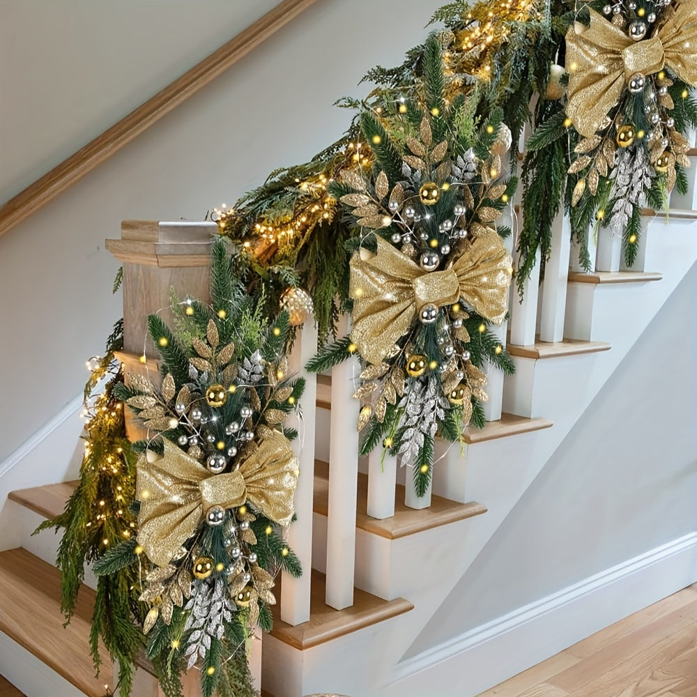 Christmas Stair Garland – Festive Hanging Holiday Decor