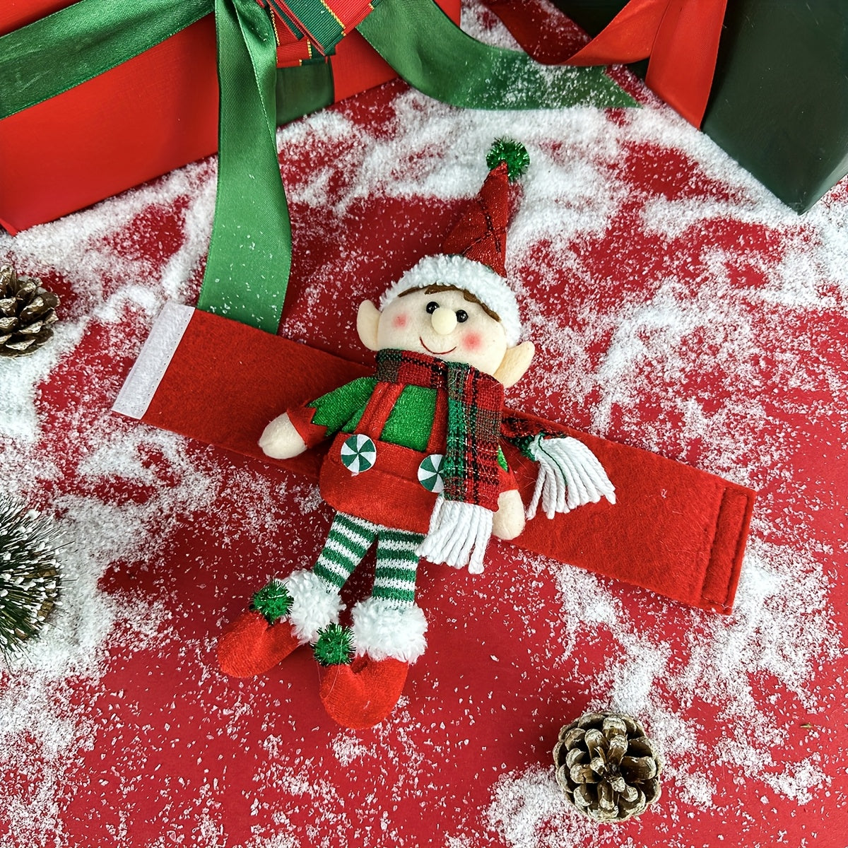 Christmas Elf Curtain Tieback – Festive Window Decor for Holiday Homes