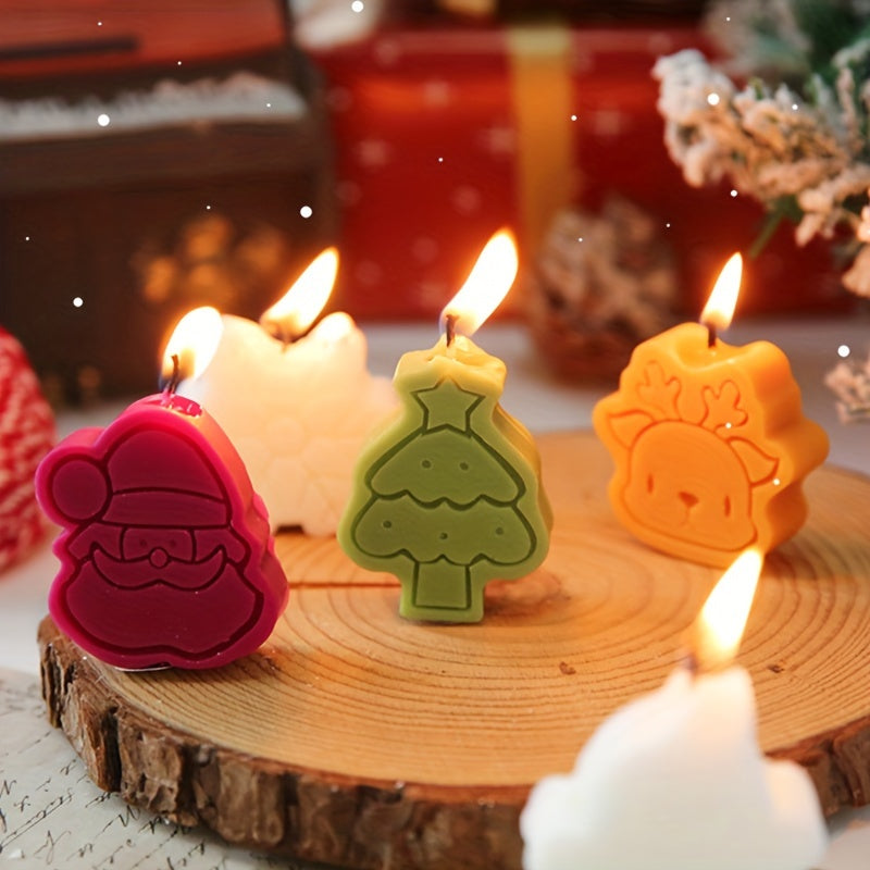 Christmas Scented Candles Set (4-Pack) – British Pear Holiday Fragrance