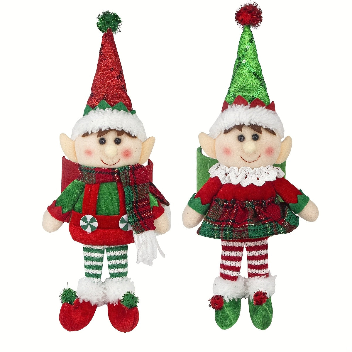 Christmas Elf Curtain Tieback – Festive Window Decor for Holiday Homes