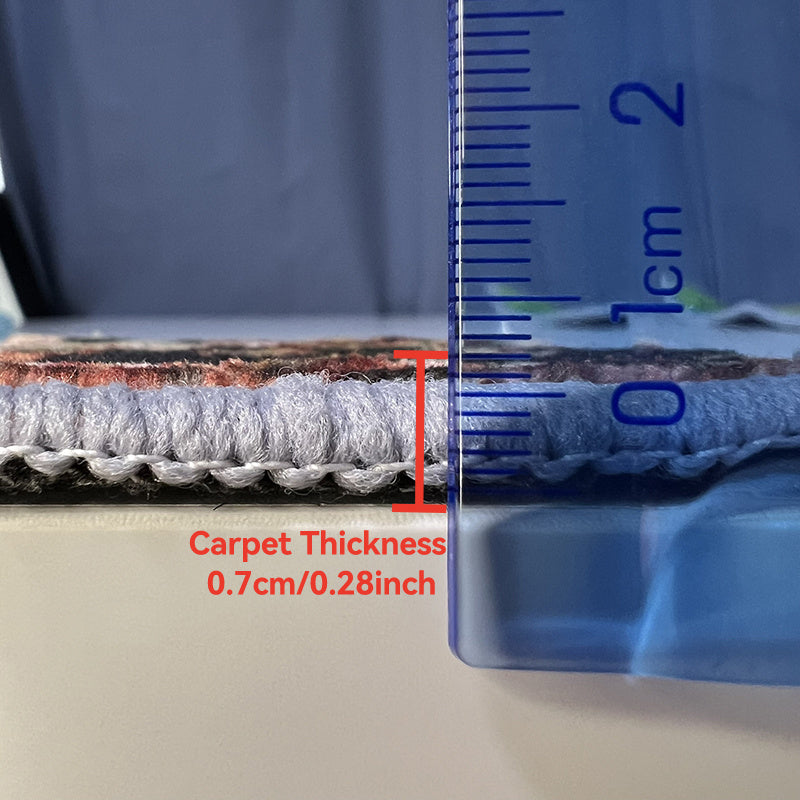 Fluffy Christmas Deer Microfiber Bath Mat - Quick-Dry & Absorbent, Festive Holiday Design with Red Berries & Green Leaves, Perfect for Kitchen & Bathroom Decor, Machine Washable, Christmas Bathroom Decor