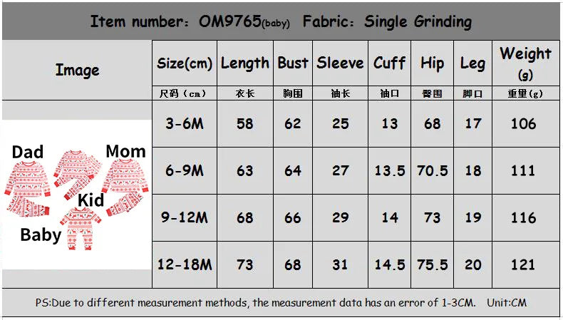 Christmas Matching Pajamas Set Xmas Elk Print Costumes Family Parent-child Suit Mom Daddy Baby Girl Boy Xmas New Year Sleepwear