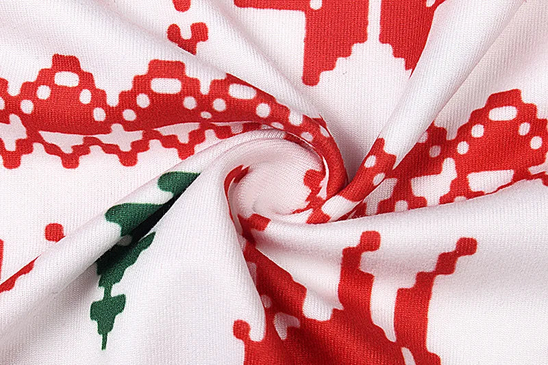 Christmas Matching Pajamas Set Xmas Elk Print Costumes Family Parent-child Suit Mom Daddy Baby Girl Boy Xmas New Year Sleepwear