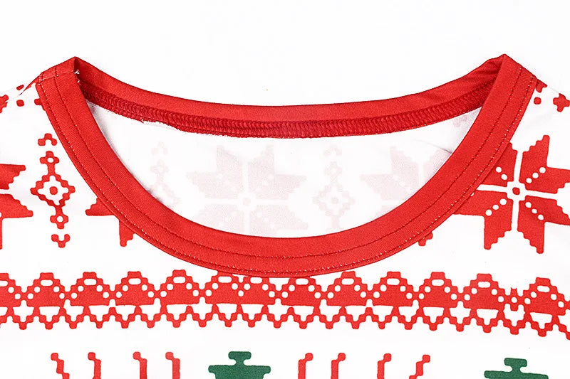 Christmas Matching Pajamas Set Xmas Elk Print Costumes Family Parent-child Suit Mom Daddy Baby Girl Boy Xmas New Year Sleepwear