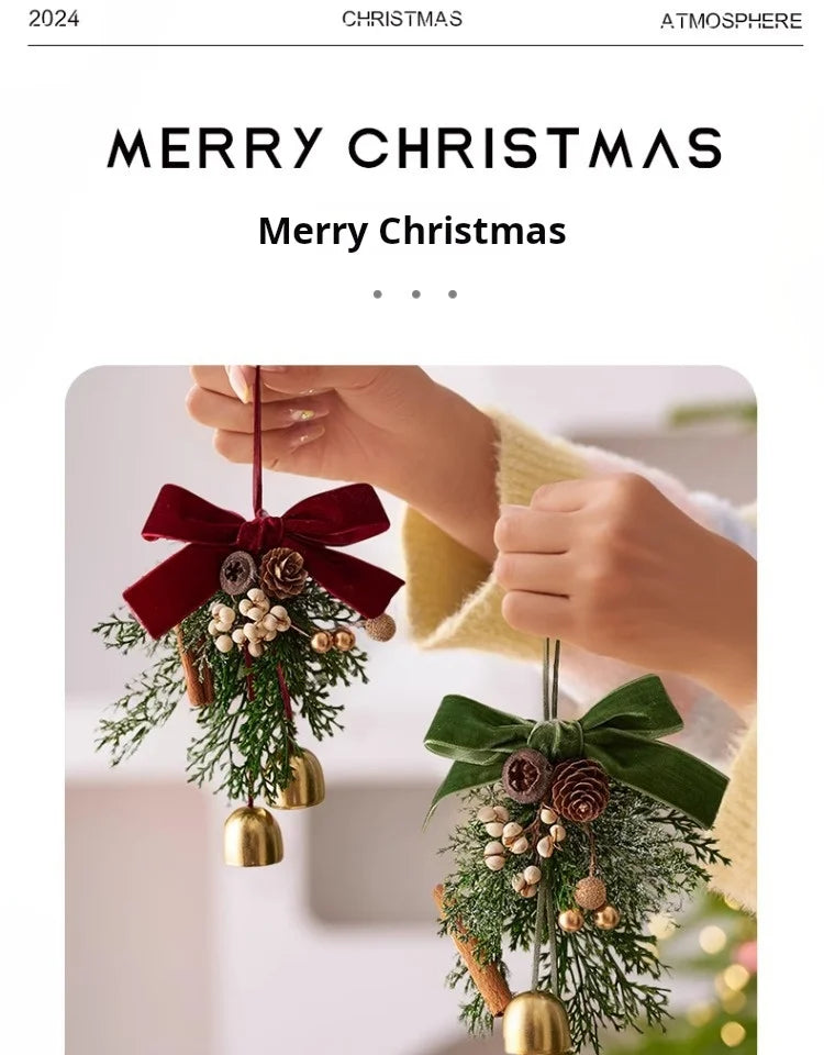 Christmas Decorations Christmas Bells Wreaths Pendants Christmas Tree Decorations Atmosphere Scene Hangings