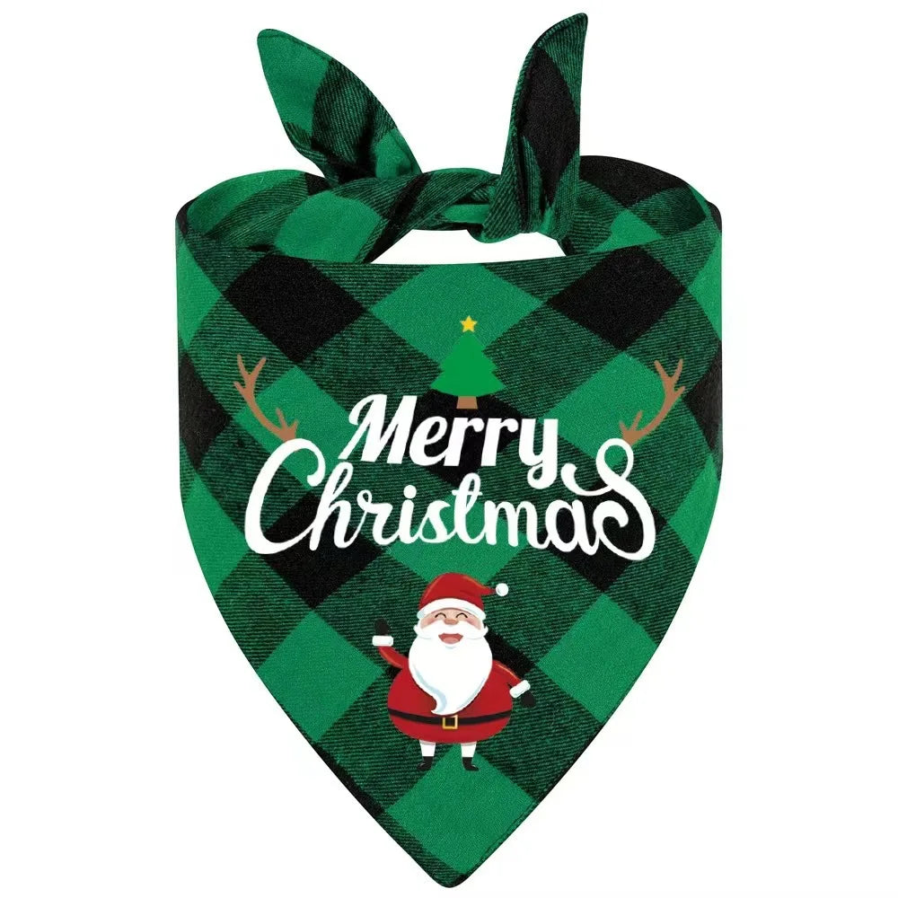 10/5/2/1PCS Pet Triangle Scarf For Large Dog Christmas Party Dog Bandanas Dog Drool Bib Pet Grooming Accessories Pet Supplies