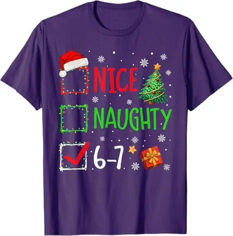 Funny Baseball Santa 67 Christmas Pajamas Boys T-Shirt Rock on Six Seven Bruh Santa Elf Number Xmas Costume Y2k Novelty Gifts
