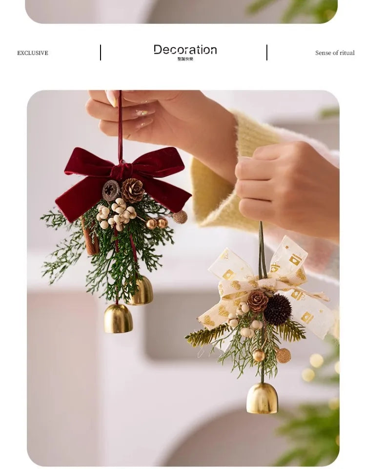 Christmas Decorations Christmas Bells Wreaths Pendants Christmas Tree Decorations Atmosphere Scene Hangings