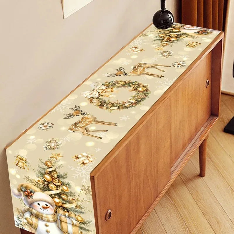 Christmas Theme Christmas Decoration Home Dining Table Decoration Christmas Party Decoration Dining Table Decoration Table Flag