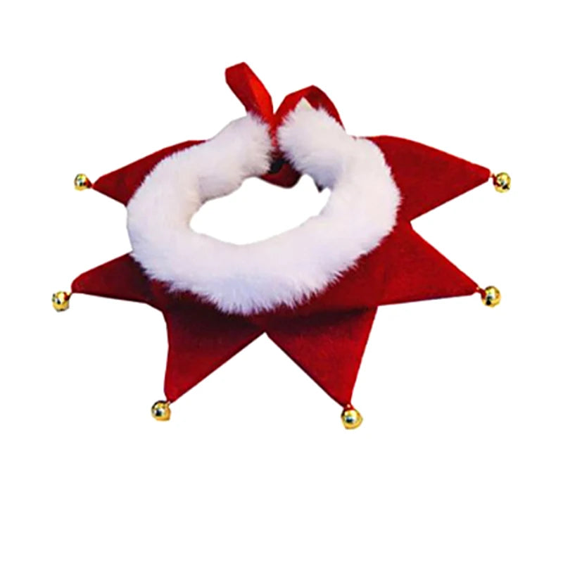 Dog Christmas Accessories Dog Cat Xmas Scarf Puppy Bib New Year Pet Necklace Collar Small Dog Holiday Party Grooming Accessores