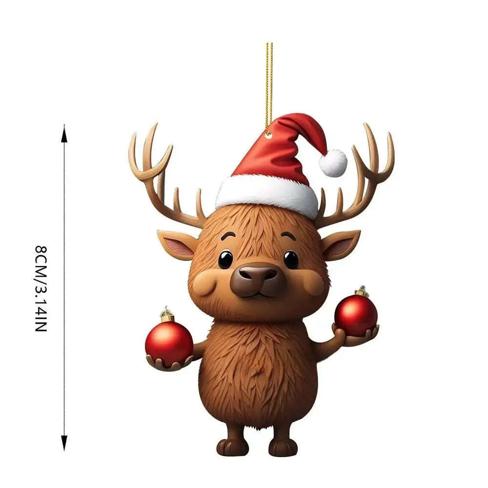 Christmas Decoration Deer Xmas Tree Elk Ornament Home Decor Reindeer Merry Christmas Gift Natal Navidad Noel New Year 2024