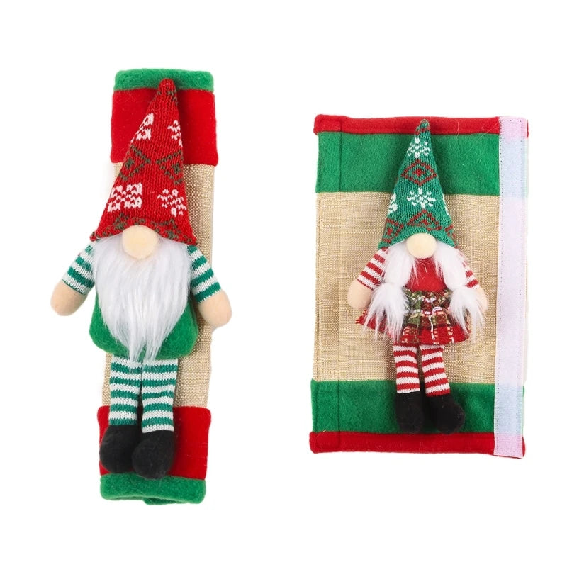 Christmas Fridge Handle Covers (2 pcs) – Stylish Soft Grip Protection