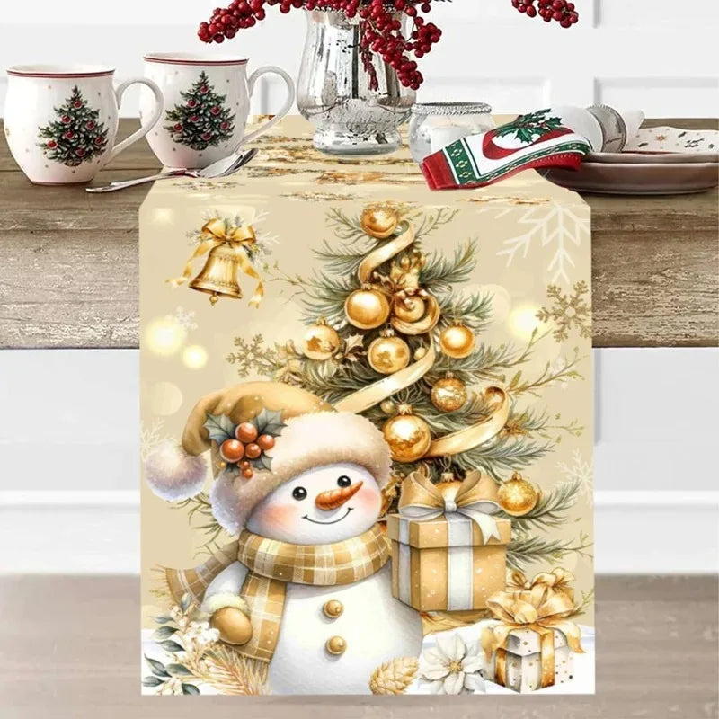 Christmas Theme Christmas Decoration Home Dining Table Decoration Christmas Party Decoration Dining Table Decoration Table Flag