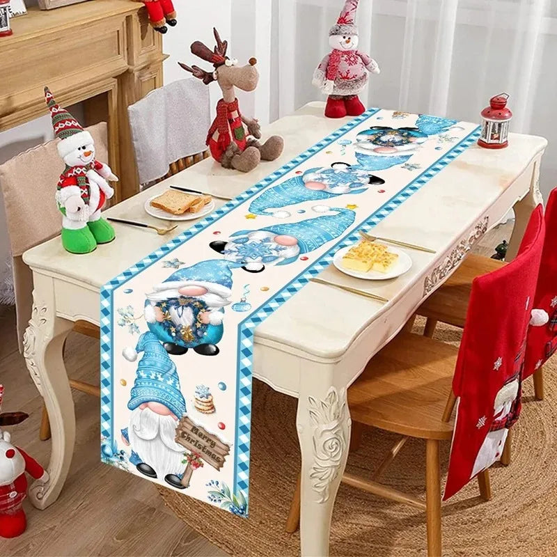 Christmas Theme Christmas Decoration Home Dining Table Decoration Christmas Party Decoration Dining Table Decoration Table Flag