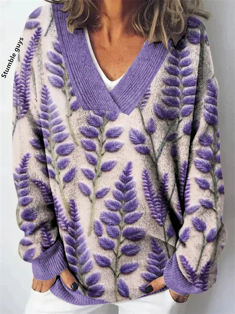 Women's Christmas Sweater Autumn Winter Casual Fashion European American Warm Deer Snowman Dog Print Y2K Knit Top