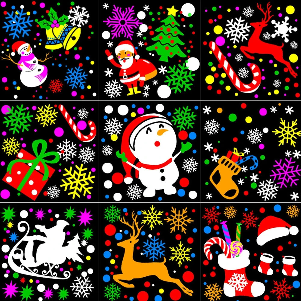 NEW Christmas Projector Lights Outdoor Holiday Laser 16 Pattern Slide LED Projection Lamp for Indoor Party Christmas Decoration