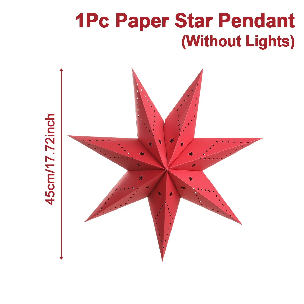 Christmas Paper Star Pendant Merry Christmas Decorations for Home 2025 Navidad Xmas Tree Hanging Lampshades Ornament New Year