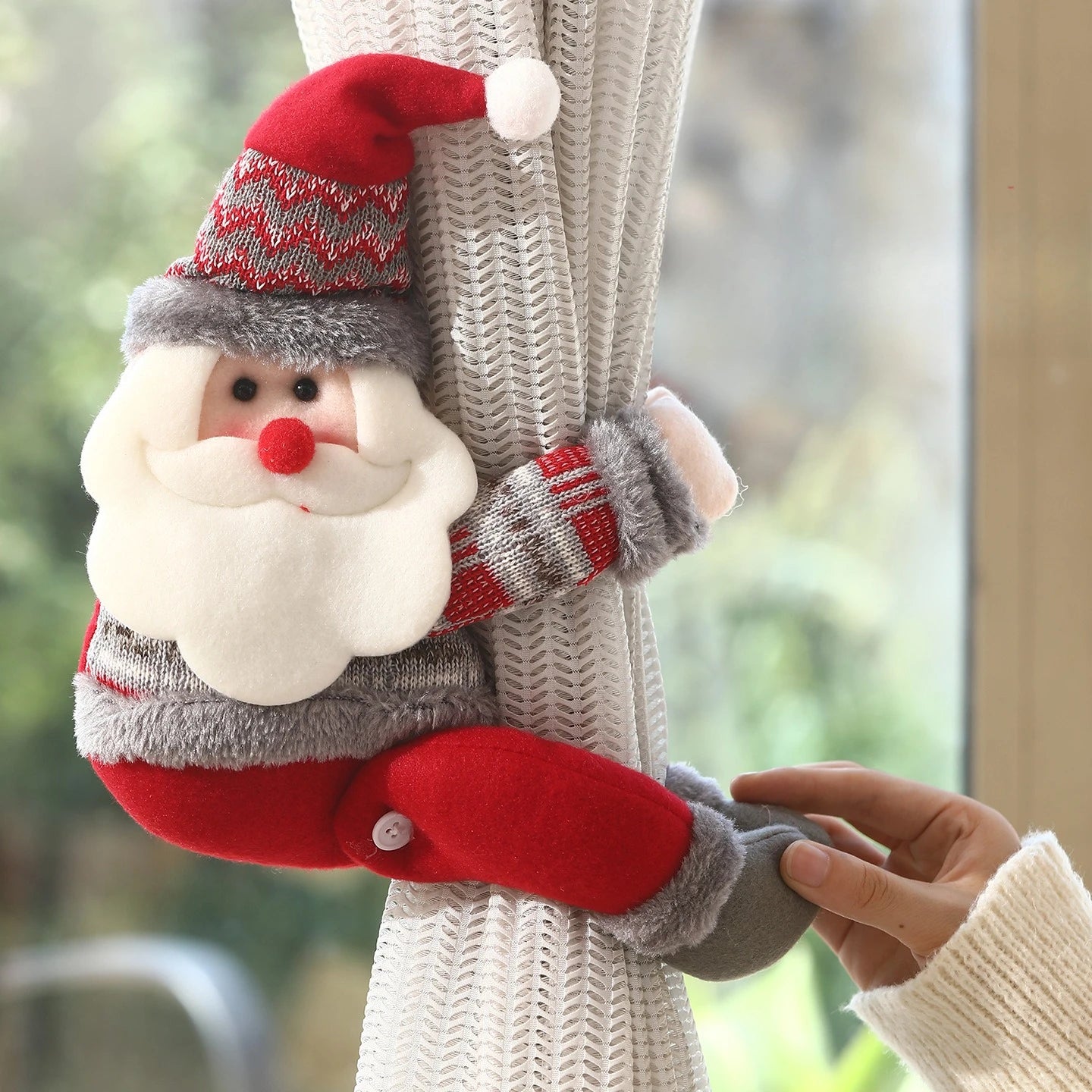 Christmas atmosphere decoration, chandelier decoration, Santa Claus doll pendant, Christmas shop decoration