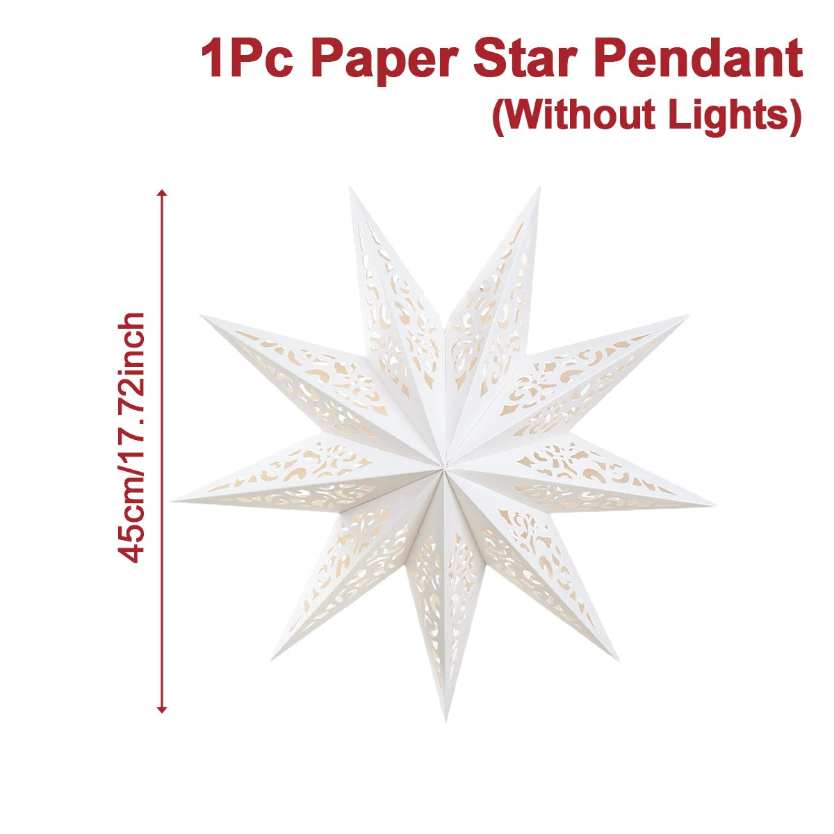Christmas Paper Star Pendant Merry Christmas Decorations for Home 2025 Navidad Xmas Tree Hanging Lampshades Ornament New Year