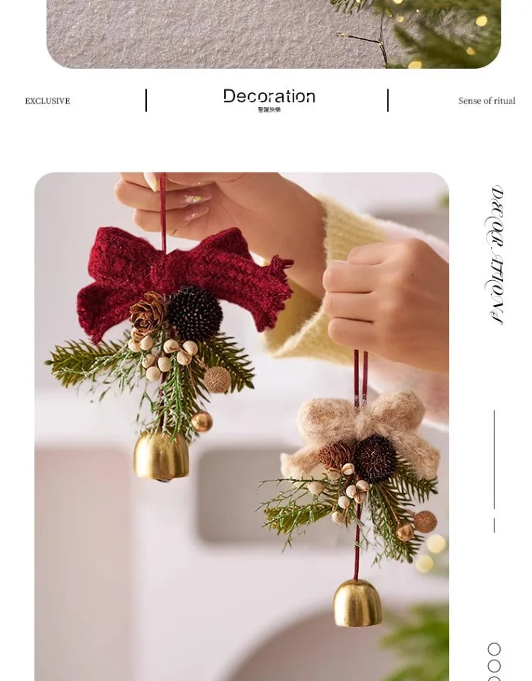 Christmas Decorations Christmas Bells Wreaths Pendants Christmas Tree Decorations Atmosphere Scene Hangings