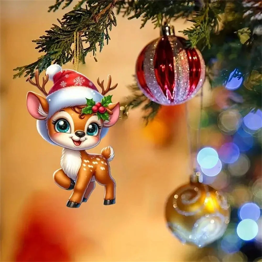 Christmas Decoration Deer Xmas Tree Elk Ornament Home Decor Reindeer Merry Christmas Gift Natal Navidad Noel New Year 2024