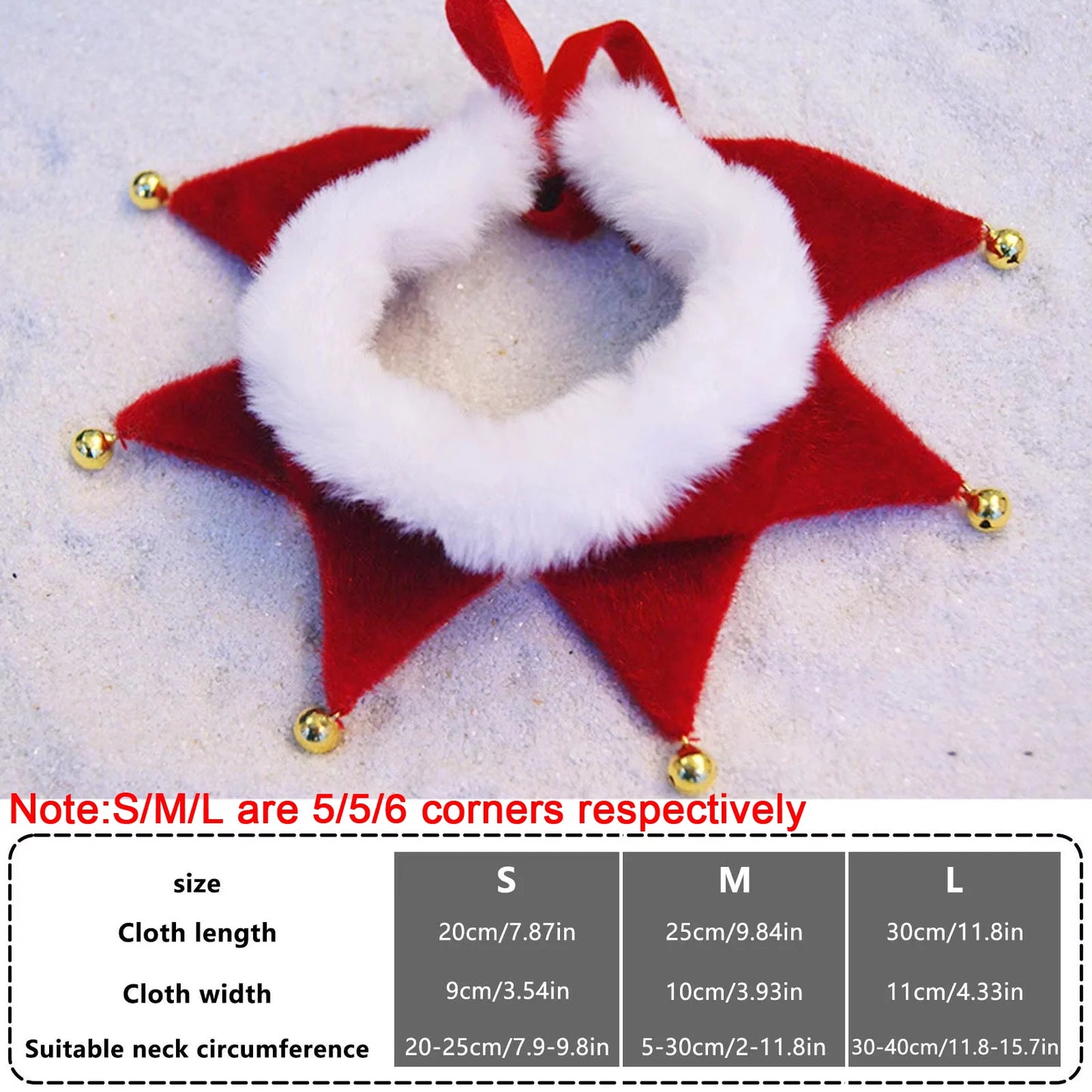 Christmas Dog Scarf With Classic Festive Jingle Bell Dog Collar Suitable Pet Plush Triangular Towel For New Year Photo Shoots