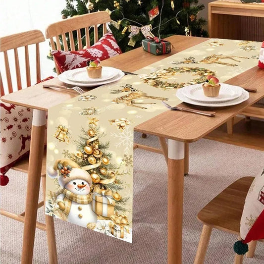 Christmas Theme Christmas Decoration Home Dining Table Decoration Christmas Party Decoration Dining Table Decoration Table Flag