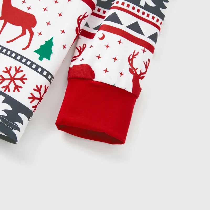 Family Christmas Pajamas – Full-Body Reindeer Matching Sleepwear Set
