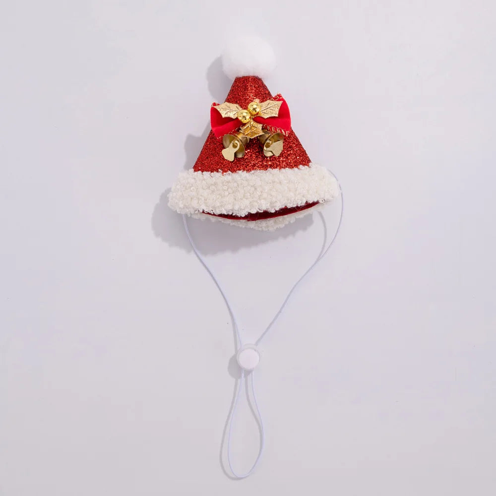 Christmas Cat Hat Cat Knitted Scarf Set Soft Winter Christmas Soft Santa Claus Costume Scarf For Dog Cats Pet Xmas Cat Supplies