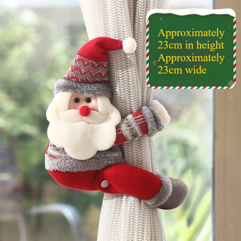 Christmas atmosphere decoration, chandelier decoration, Santa Claus doll pendant, Christmas shop decoration