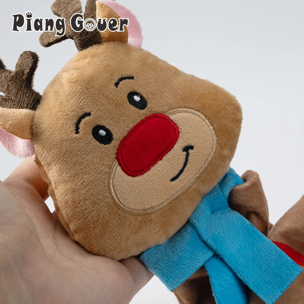 Christmas Elf Penguin Pet Squeaky Sound Toy Cute Animal Squeak Dog Toy Puppy