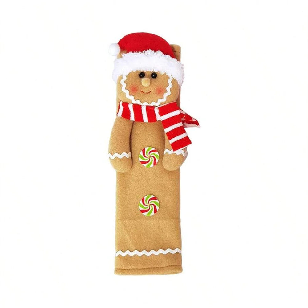 Christmas Gingerbread Cabinet Handle Covers – Festive Anti-Slip Protection