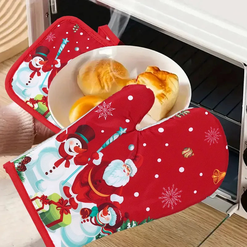 Decorations 2026 Christmas Home Kitchen Party Decorations 2025 Christmas Snowman Kitchen Christmas New Year Gifts Gloves Mittens