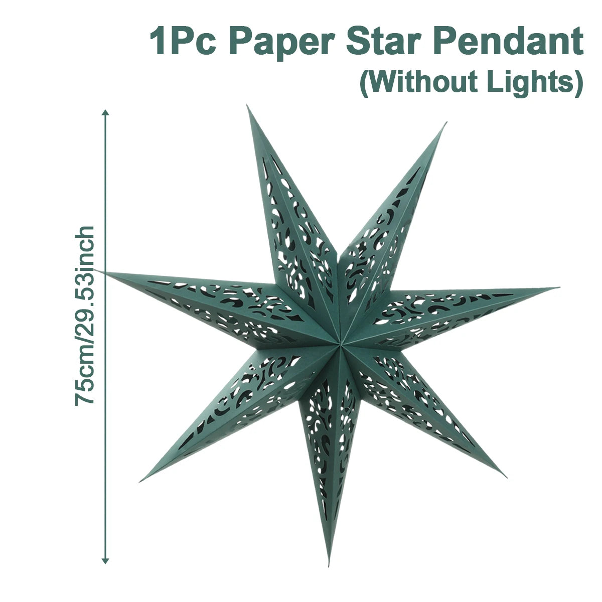 Christmas Paper Star Pendant Merry Christmas Decorations for Home 2025 Navidad Xmas Tree Hanging Lampshades Ornament New Year