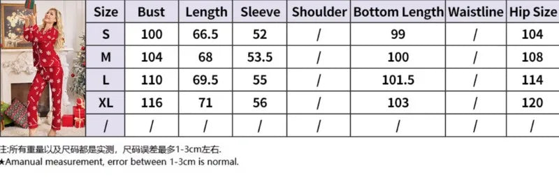Autumn and Winter New Women's Christmas New Year Holiday Pajamas Long-Sleeved Long Pants Christmas Pajamas Homewear Set 2025