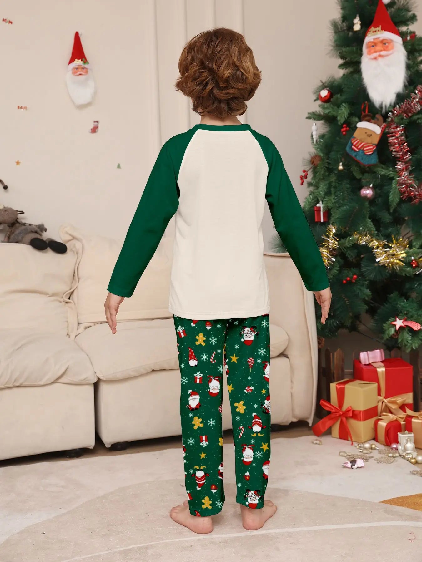 Christmas Parent-Child Pajamas – Santa Claus Matching Family Loungewear Set