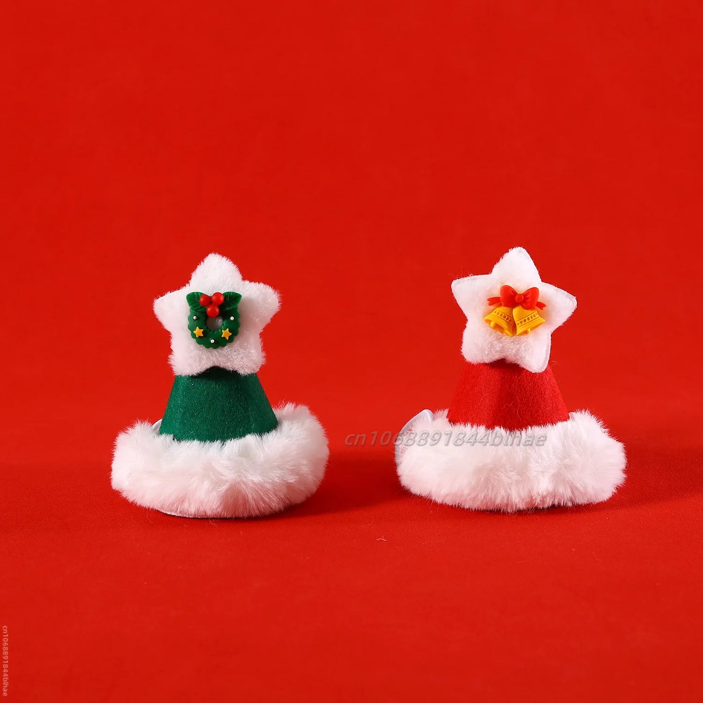 Elk Pet Dog Knitted Christmas Scarf Cat Hat Dog Yarn Cartoon Elk Snowman Warm Plush Hat Set Dog Accessories for Small Dogs