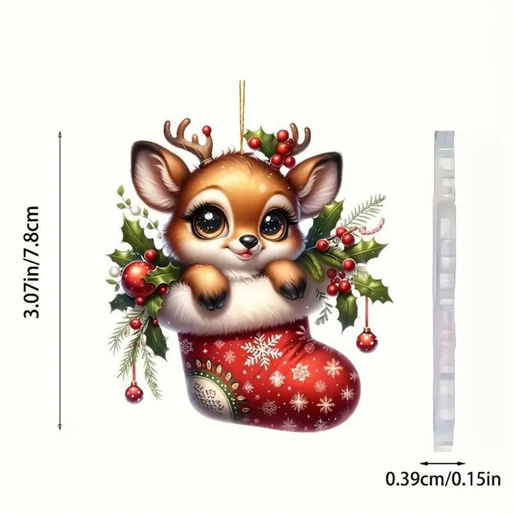 Christmas Decoration Deer Xmas Tree Elk Ornament Home Decor Reindeer Merry Christmas Gift Natal Navidad Noel New Year 2024